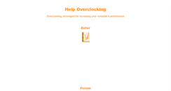 Desktop Screenshot of helpoverclocking.com